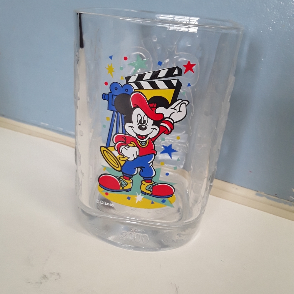 Disney square glass McDonald's vtg.
